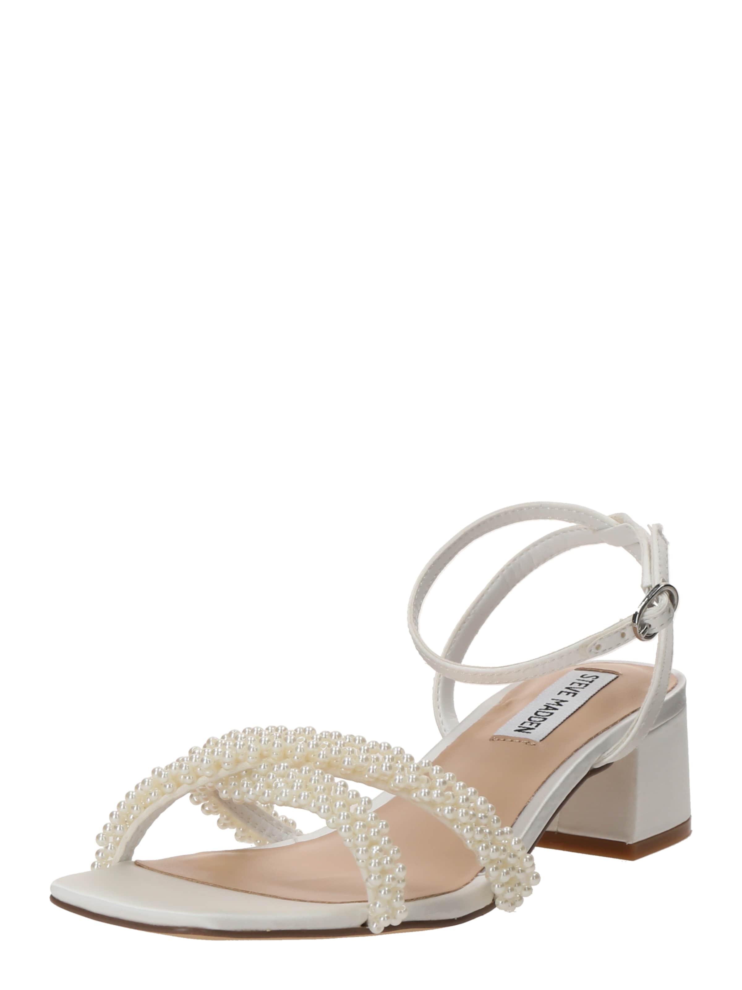 STEVE MADDEN Sandały z rzemykami 'Gabby-P' w kolorze biały: przód