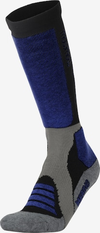 Chaussettes de sport 'MowMow Ski Socks - Silver Ions - Antibacterial - Men - Women - Size 39-42 - Gray' Mowmow en bleu : devant