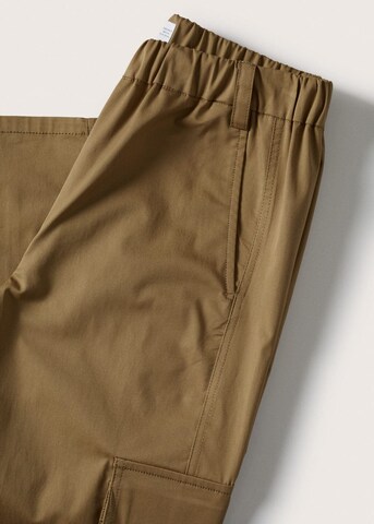MANGO Loose fit Cargo Pants 'Seul' in Brown
