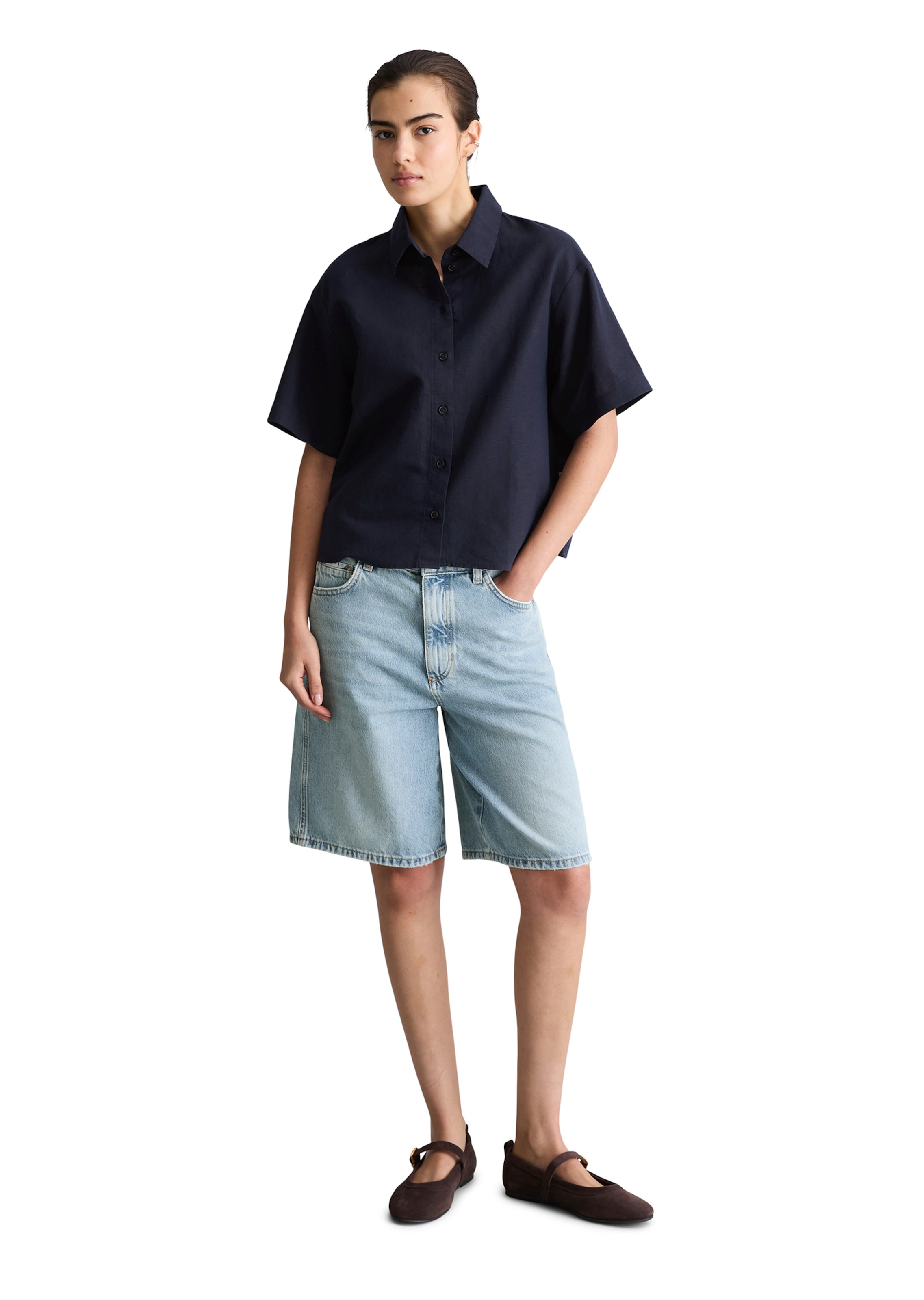 Marc O'Polo DENIM Bluse in Blau
