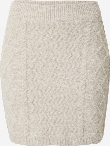 TOPSHOP Skirt in Beige: front