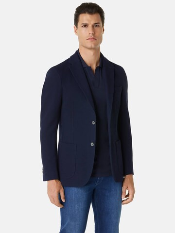 Coupe regular Veste de costume Boggi Milano en bleu : devant