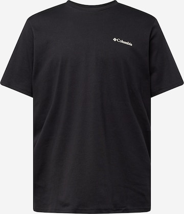 T-Shirt fonctionnel 'Explorers Canyon' COLUMBIA en noir : devant