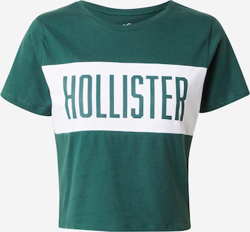 HOLLISTER Póló - zöld: elől