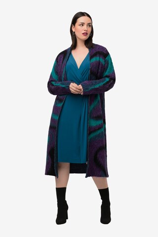 Cardigan Ulla Popken en violet : devant