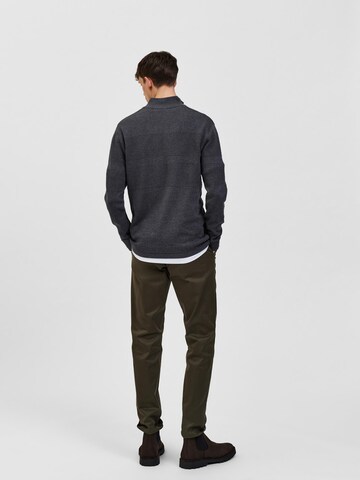 SELECTED HOMME - Pullover 'MAINE' em cinzento