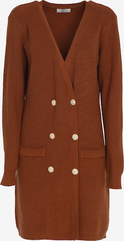 Cardigan Influencer en marron : devant