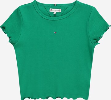 T-Shirt TOMMY HILFIGER en vert : devant