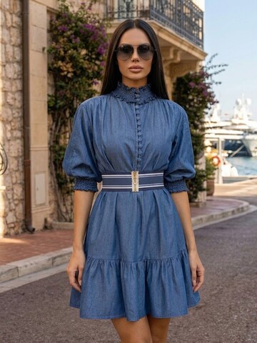 JIORO Jurk 'ESSENTIALS' in Blauw