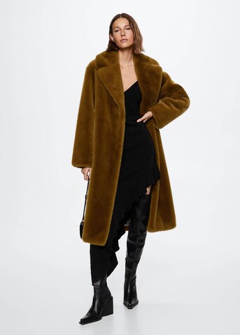 MANGO Winter Coat 'Chilly' in Brown