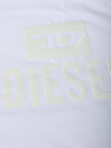 DIESEL Tričko 'T-JUST TONE ON TONE' – bílá