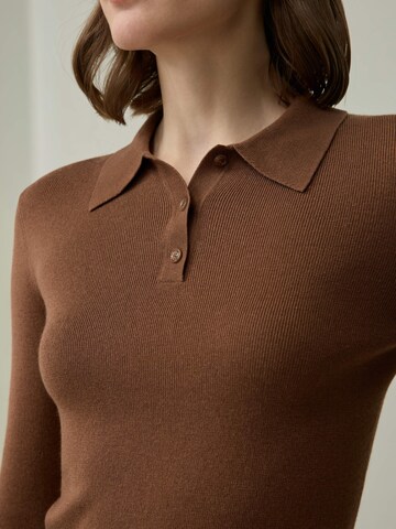 Lilysilk Trui in Bruin