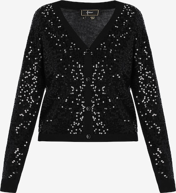 faina - Cárdigan 'Festive' en negro: frente