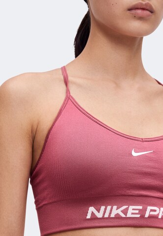 NIKE Μπουστάκι Αθλητικό σουτιέν 'Pro' σε ροζ