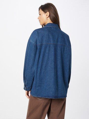 PIECES Between-Season Jacket 'NURSEL' in Blue