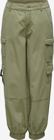 Tapered Pantaloni cargo 'Stine' di ONLY in verde: frontale