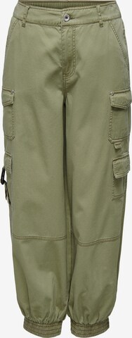 Pantalon cargo 'Stine' ONLY en vert : devant