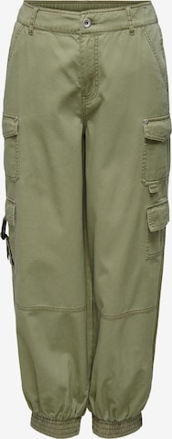 Effilé Pantalon cargo 'Stine' ONLY en vert : devant