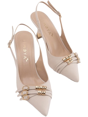 Limoya Slingpumps 'Rosig' in Beige