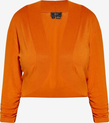 faina Knit Cardigan in Orange: front