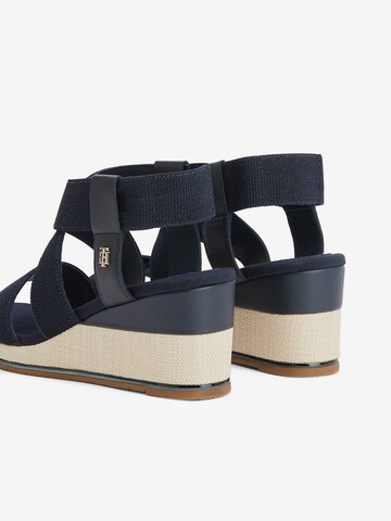 TOMMY HILFIGER - Sandalias con hebilla en azul