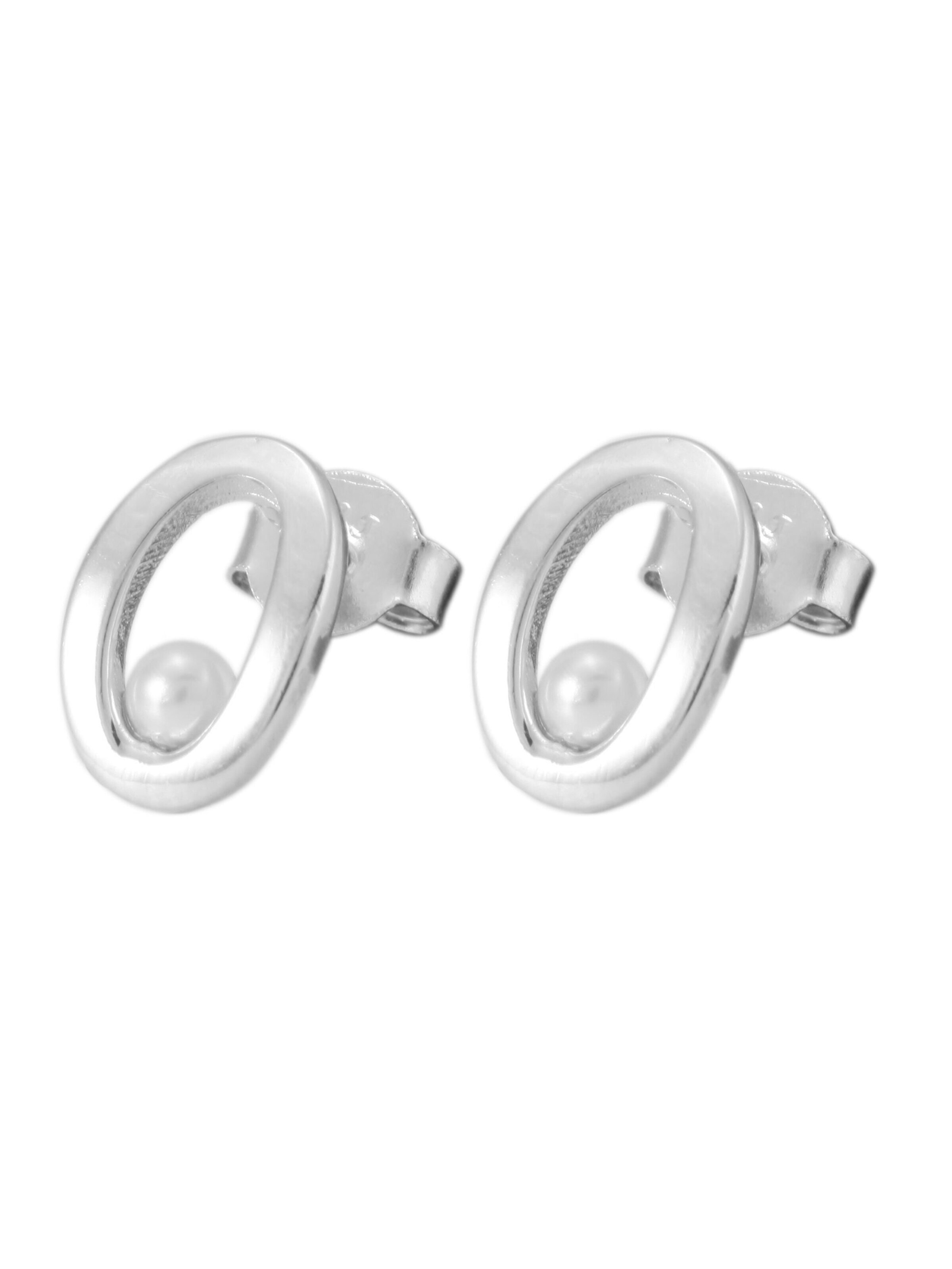Akzent Earrings '"Alia" aus 925 Sterlingsilber, rhodiniert, langlebig' in Silver