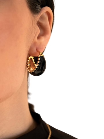 Boucles d'oreilles 'Brina' RteRme en noir