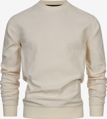 INDICODE JEANS Sweatshirt 'Jago' in Wit: voorkant