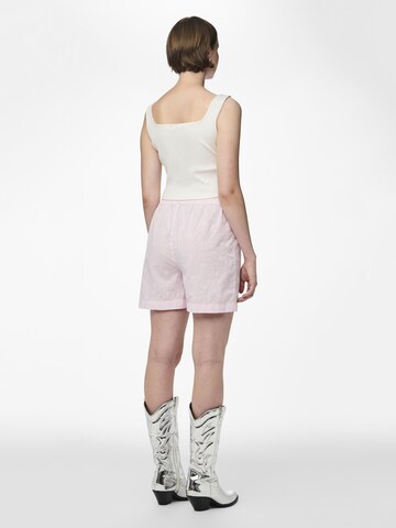 PIECES Regular Broek 'PCEmma' in Roze