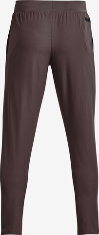 UNDER ARMOUR Regular Workout Pants 'Unstoppable' in Brown
