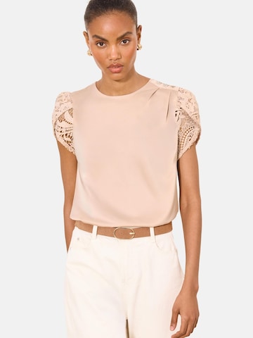 Lipsy Blouse in Beige: voorkant