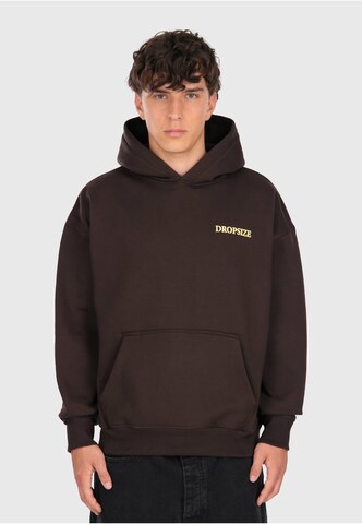 Dropsize Sweatshirt 'No Rules' in Bruin: voorkant