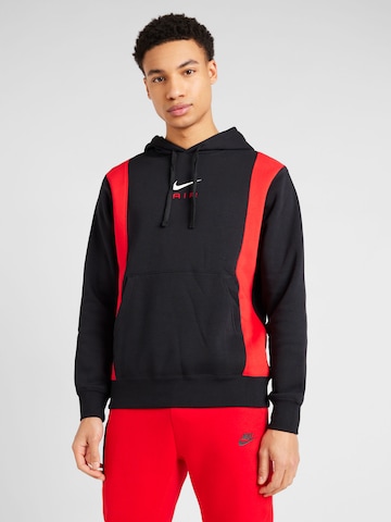 Nike SportswearSweater majica 'AIR' - crna boja: prednji dio
