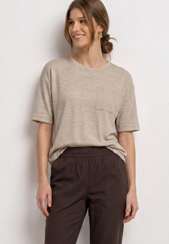 STREET ONE T-Shirt in Beige: Vorderseite