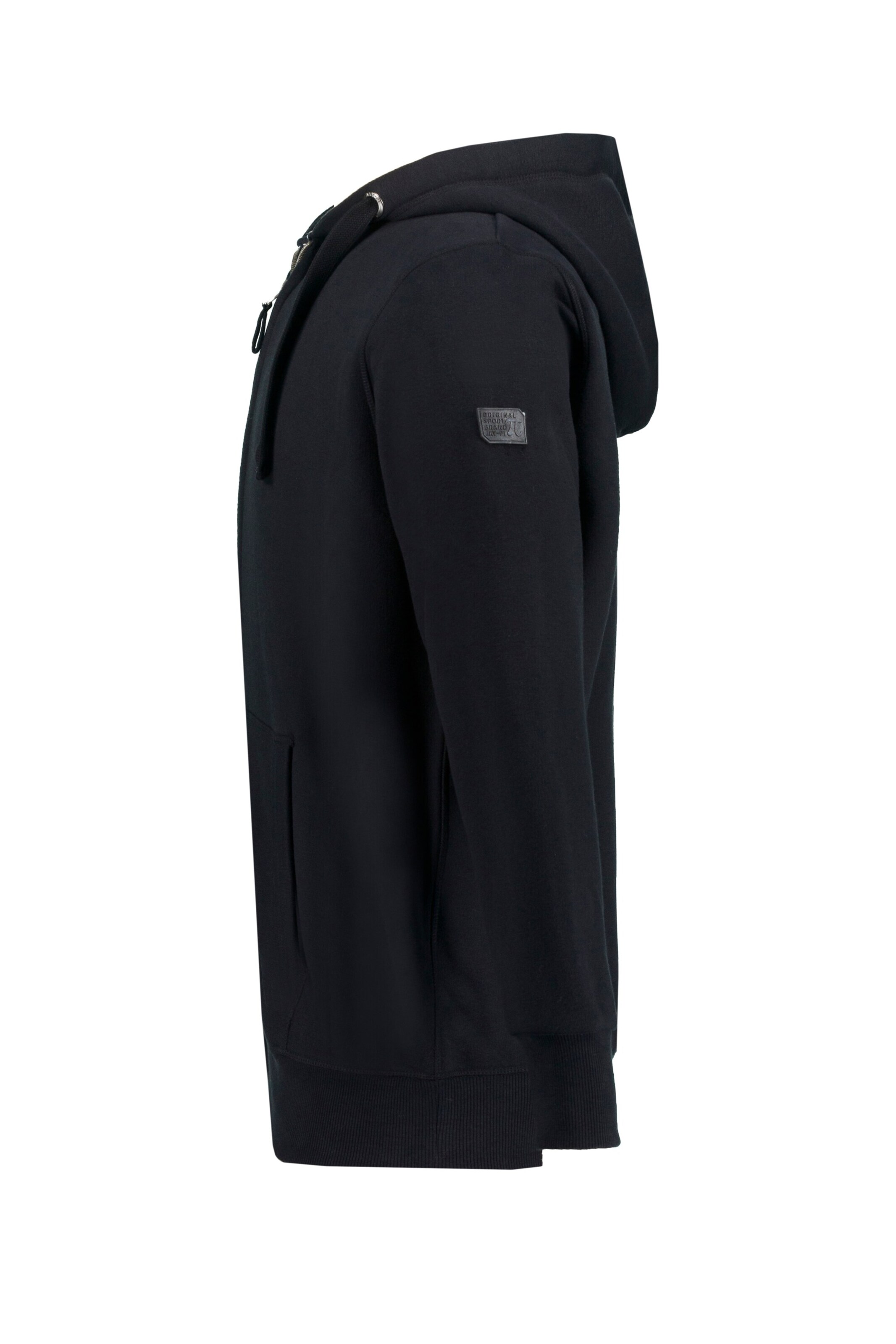 JAY-PI Zip-Up Hoodie in Black