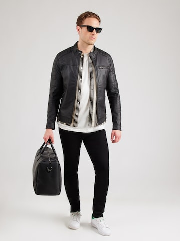 JACK & JONES Regular fit Tussenjas 'Rocky' in Zwart
