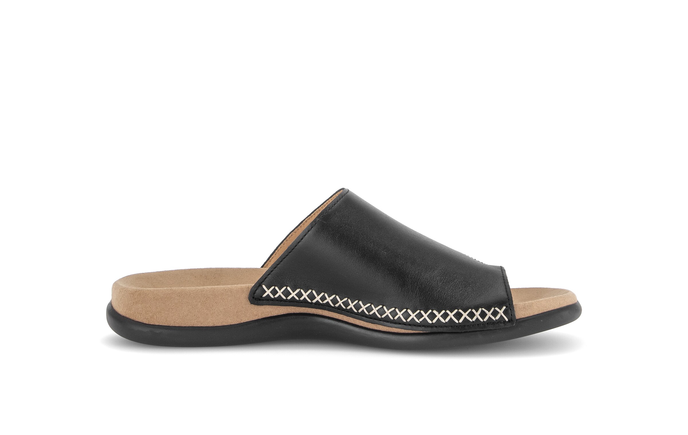GABOR T-Bar Sandals in Black