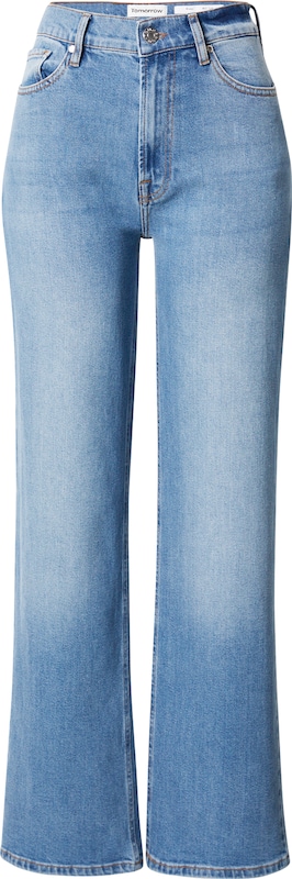 TOMORROW Wide Leg Jeans 'Brown' in Blau