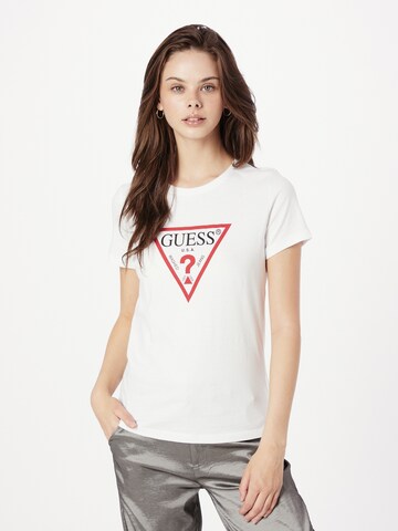 GUESS - Camisa em branco: frente