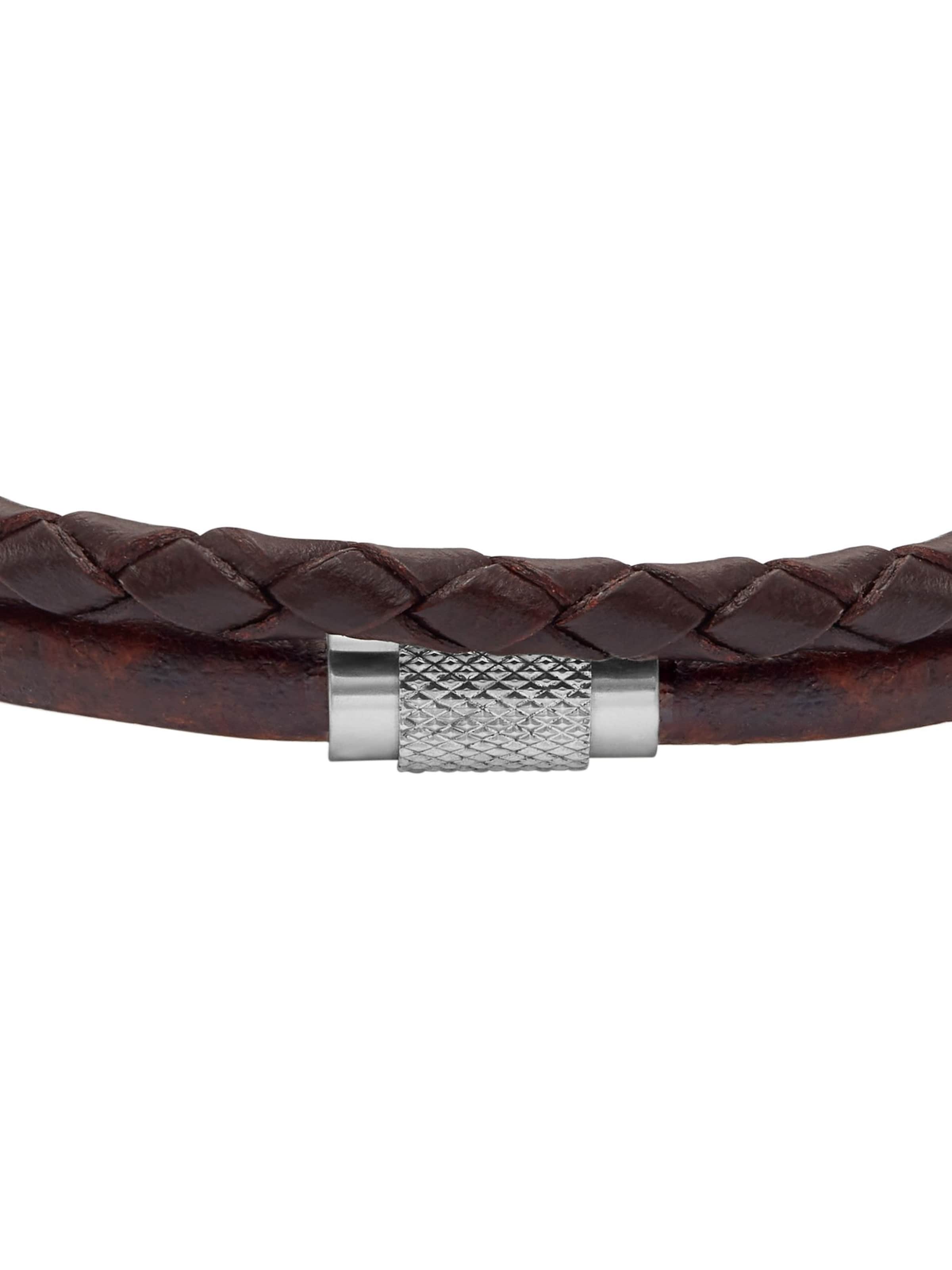 Bracelet FOSSIL en marron