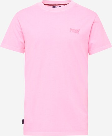 Maglietta 'ESSENTIALE' di Superdry in rosa: frontale