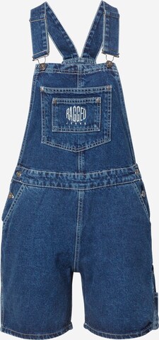 The Ragged Priest Regular Jean Overalls in Blue: front