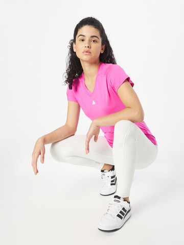ADIDAS PERFORMANCE - Camisa funcionais 'Train Essentials' em rosa
