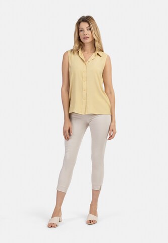 Camicia da donna di usha WHITE LABEL in giallo