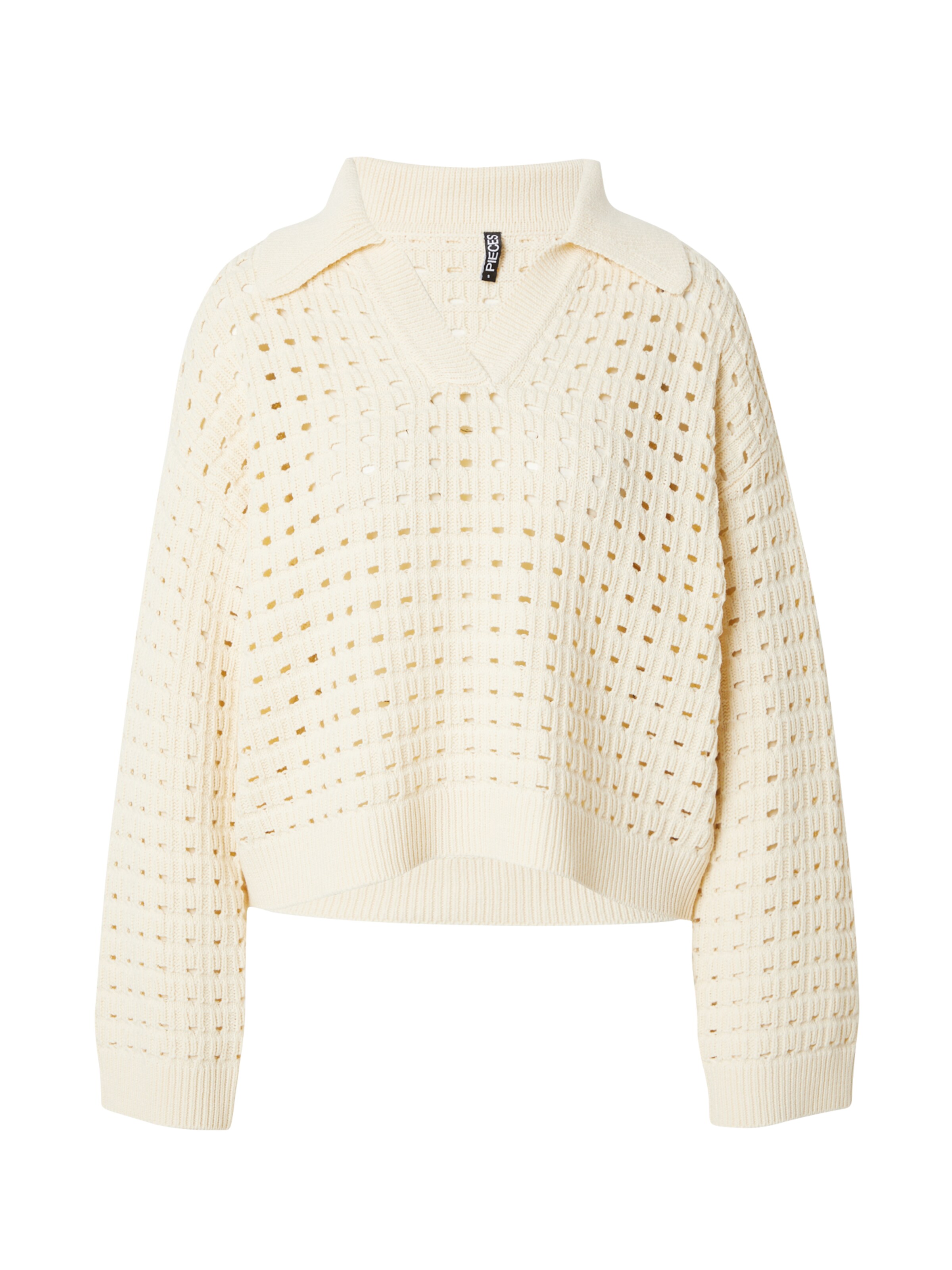 PIECES Sweater 'PCNIZY' in Beige: front
