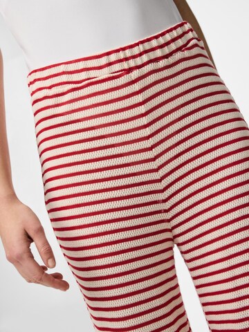 PIECES Loose fit Trousers 'PCManilla' in White