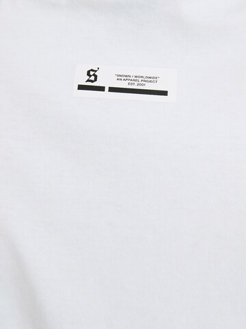 T-Shirt Bershka en blanc