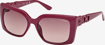 Lunettes de soleil GUESS en violet : devant