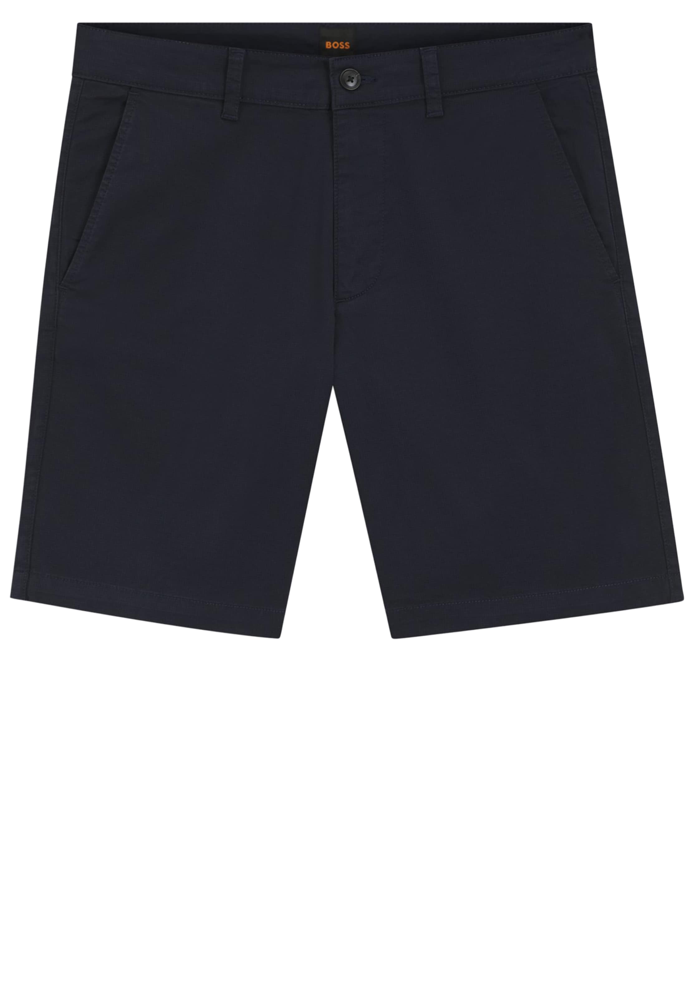 BOSS Regular Pants in Blue: front