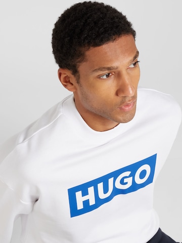 HUGO Blue Μπλούζα φούτερ 'Niero' σε λευκό